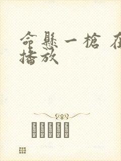 命悬一枪 在线播放