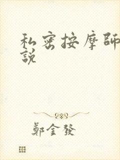私密按摩师 小说封面