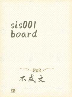 sis001 board封面