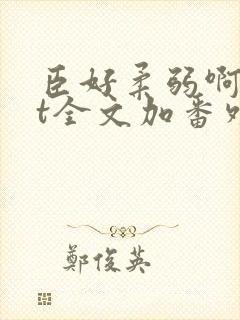 臣好柔弱啊txt全文加番外