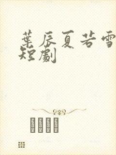 叶辰夏若雪孙怡短剧