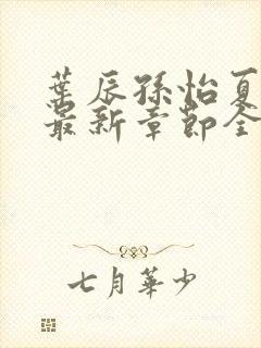 叶辰孙怡夏若雪最新章节全文封面