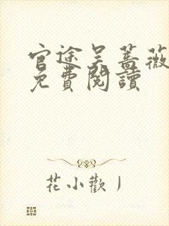 官途吴蔷薇全文免费阅读