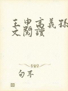 王申高义孙倩全文阅读