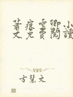 萧痕云卿小说全文免费阅读最新章节封面