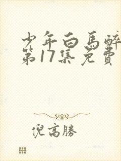 少年白马醉春风第17集免费观看