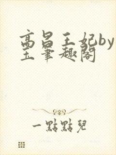 高昌王妃by黛玉笔趣阁