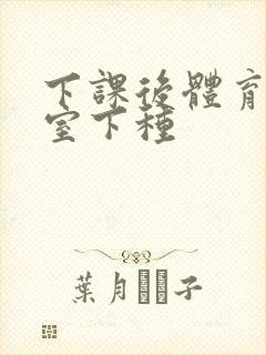 下课后体育器材室下种