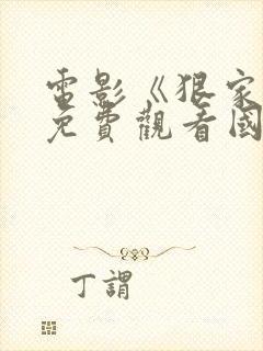 电影《狠家伙》免费观看国语