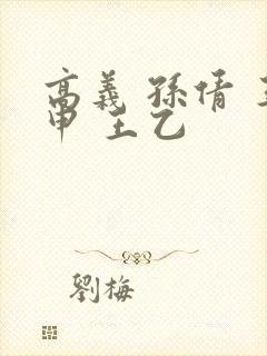 高义 孙倩 王申 王乙封面