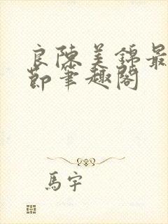 良陈美锦最新章节笔趣阁封面