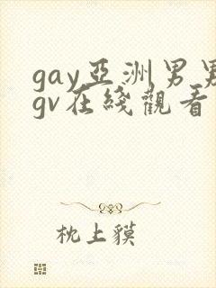gay亚洲男男gv在线观看