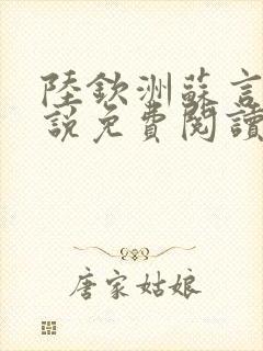 陆钦洲苏言星小说免费阅读最新章节