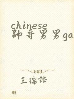 chinese帅哥男男gaygay网站