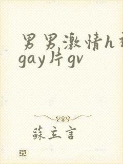 男男激情h视频gay片gv