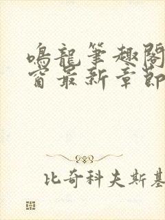 鸣龙笔趣阁无弹窗最新章节