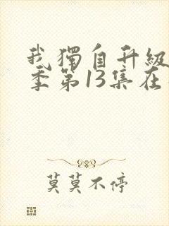 我独自升级第二季第13集在线观看封面