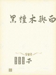 黑檀木与白象牙封面