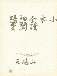 阳神全本小说免费阅读