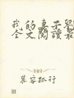 我的妻子刘小敏全文阅读最新章节