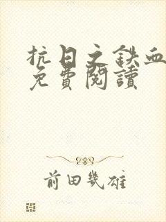 抗日之铁血猛将免费阅读