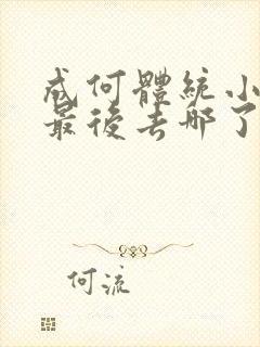 成何体统小太子最后去哪了封面