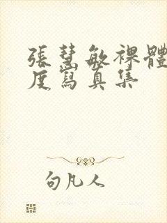 张慧敏裸体大尺度写真集