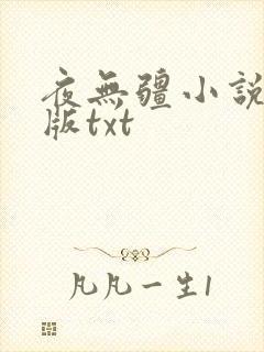 夜无疆小说精校版txt