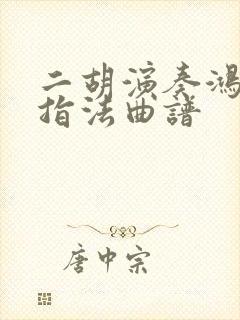 二胡演奏鸿雁带指法曲谱