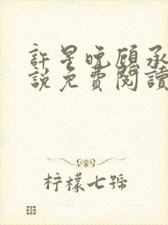 许星晚顾承洲小说免费阅读最新章节