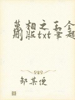 万相之王全本无删版txt笔趣阁封面