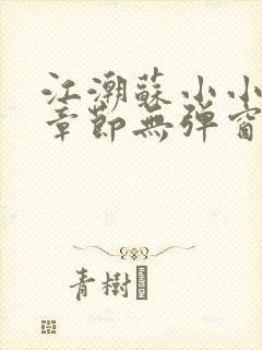 江潮苏小小最新章节无弹窗笔趣阁