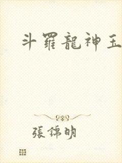 斗罗龙神玉小刚封面