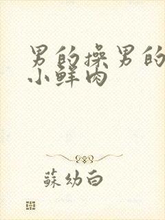 男的操男的网站小鲜肉