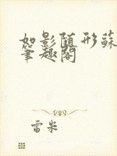 如影随形苏玛丽笔趣阁