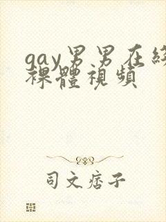 gay男男在线裸体视频