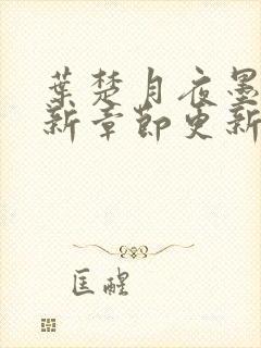 叶楚月夜墨寒最新章节更新小说封面