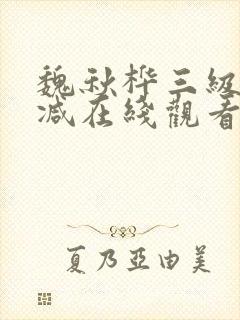 魏秋桦三级未删减在线观看封面