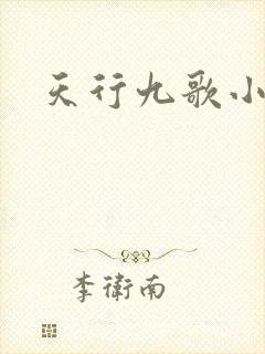 天行九歌小说封面