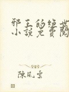 邪王的绝世毒妃小说免费阅读