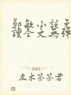 郑敏小说免费阅读全文无弹窗