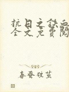 抗日之铁血战魂全文免费阅读