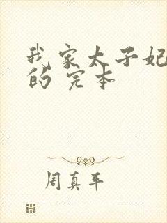 我家太子妃超凶的 完本