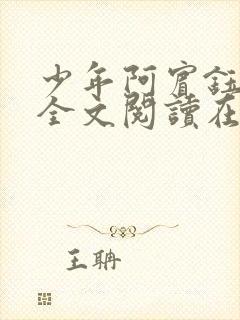 少年阿宾钰慧篇全文阅读在线