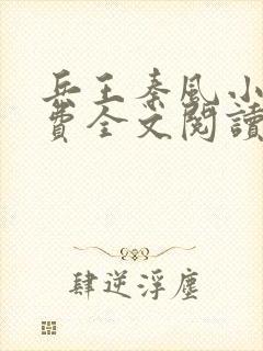 兵王秦风小说免费全文阅读笔趣阁