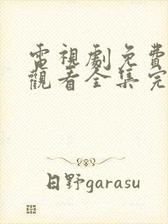 电视剧免费在线观看全集完整版封面