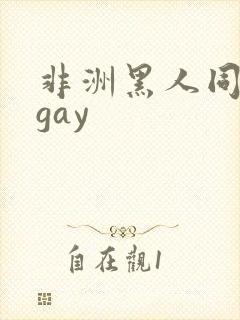 非洲黑人同性男gay
