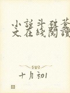 小说斗破苍穹全文在线阅读