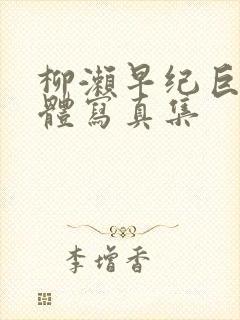 柳濑早纪巨乳裸体写真集封面