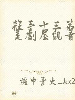 杀手十三第一季美剧屋观看